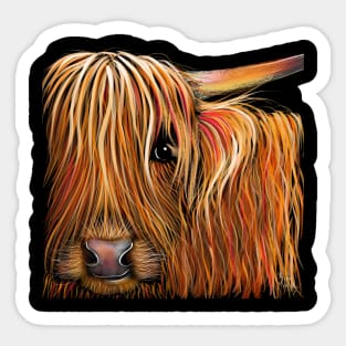 SCoTTiSH HiGHLaND CoW ' BuTTeRNuT ' Sticker